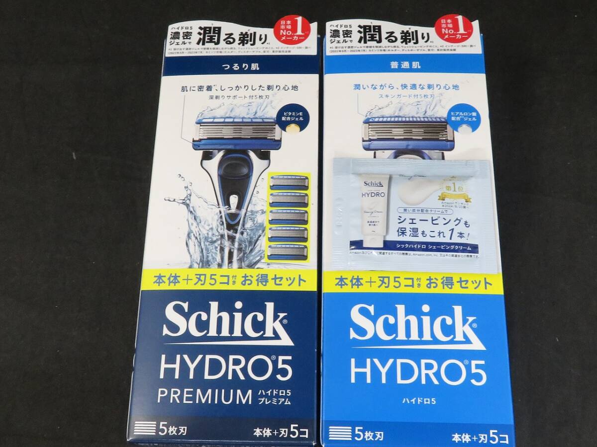 未使用 Shick シック ハイドロ 5 髭剃り 本体+替刃5個 2箱セット *0930拍卖