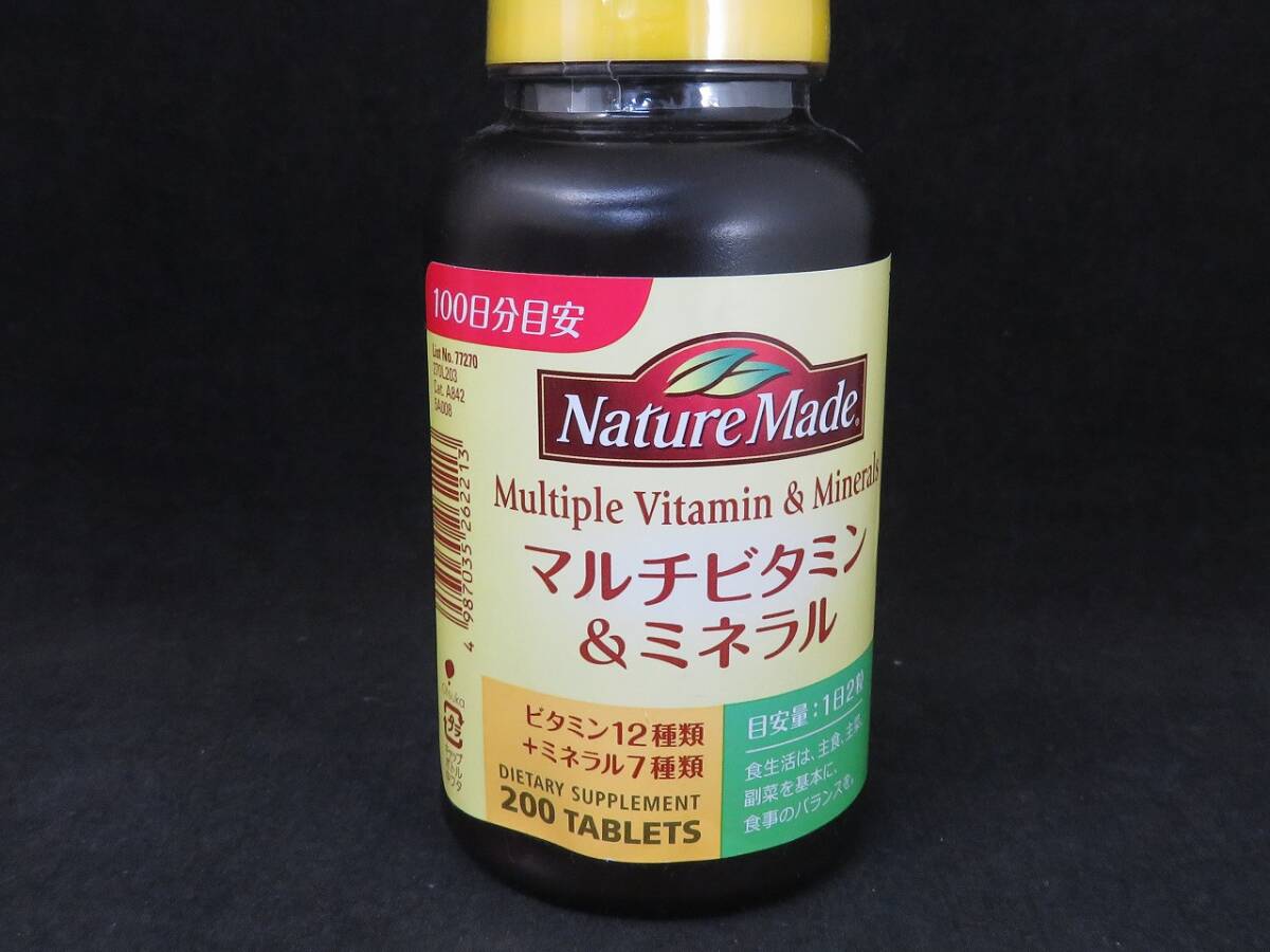 新品 ネイチャーメイド マルチビタミン&ミネラル 栄養機能食品 100日分 *0928拍卖