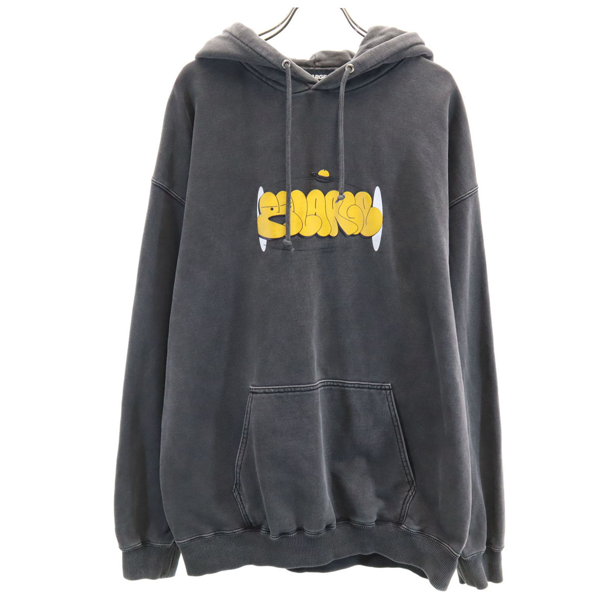 XLARGE エクストララージ 長袖 スウェットパーカー M グレー グラフィティ ピグメント プルオーバー メンズ拍卖