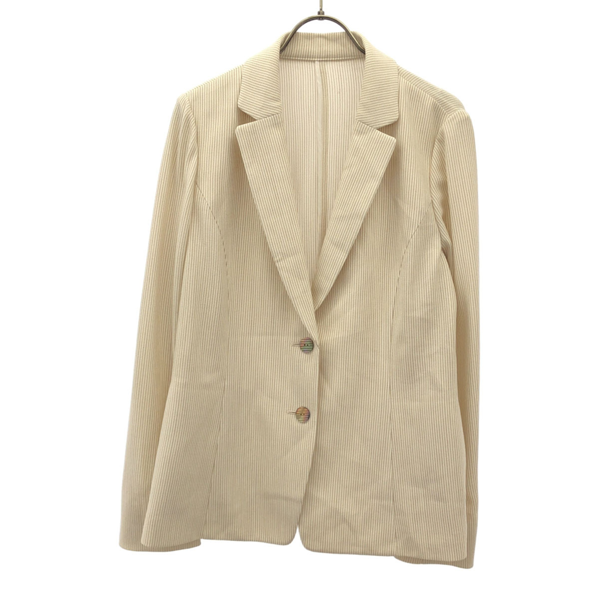 Leilian レリアン ウールブレンド テーラードジャケット 9 ベージュ系 レディース拍卖