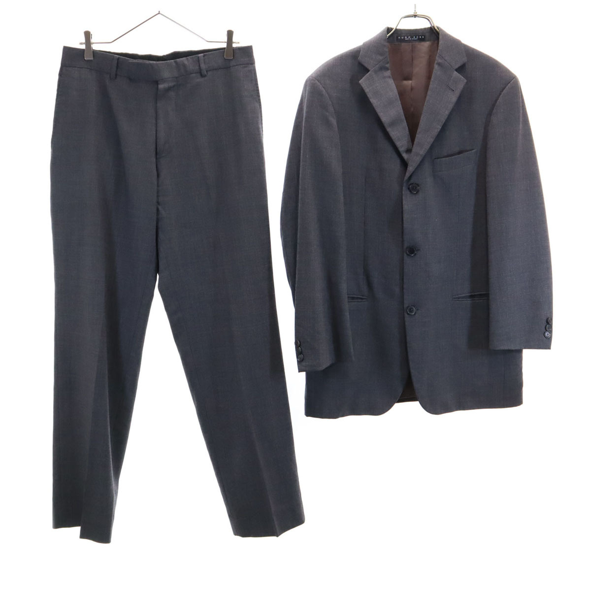 BOSS HUGO BOSS ボスヒューゴボス スーツ 上下セットアップ 38R チャコールグレー メンズ拍卖