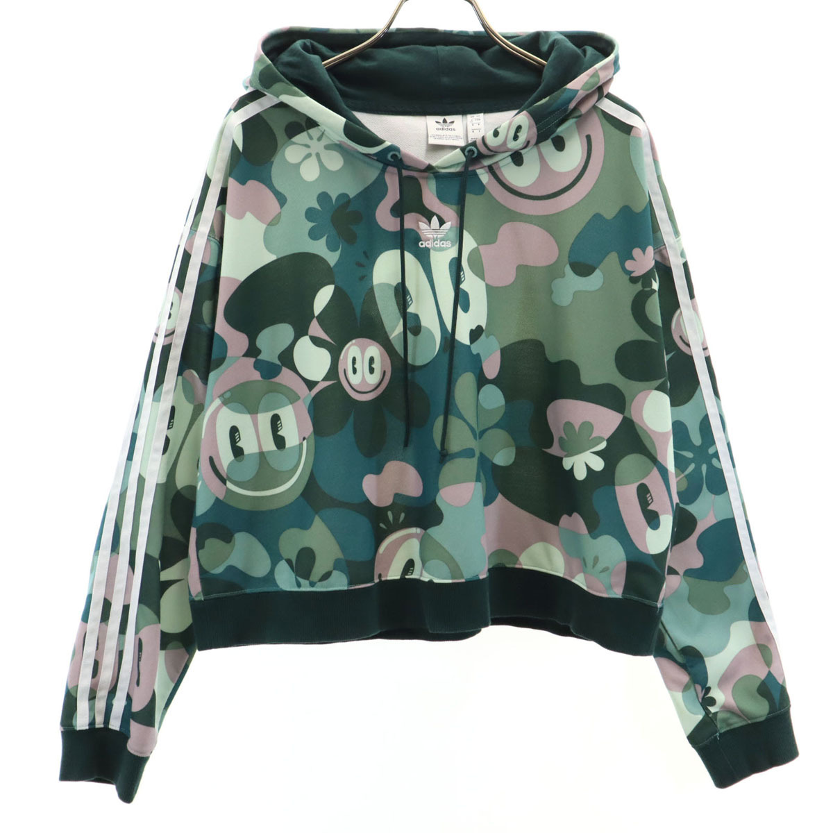 adidas Originals アディダスオリジナルス HATTIE STEWART ハティ・スチュワート コラボ カトゥーンカモ柄 長袖 パーカー OT レディース拍卖