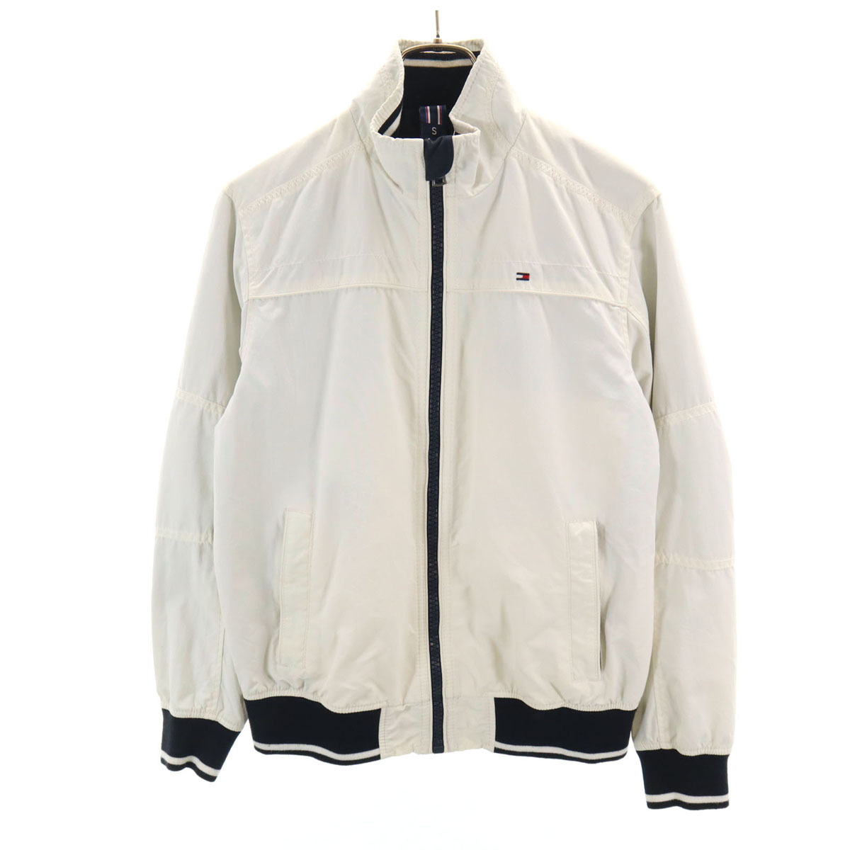 TOMMY HILFIGER トミーヒルフィガー ナイロンジャケット S 白 メンズ拍卖