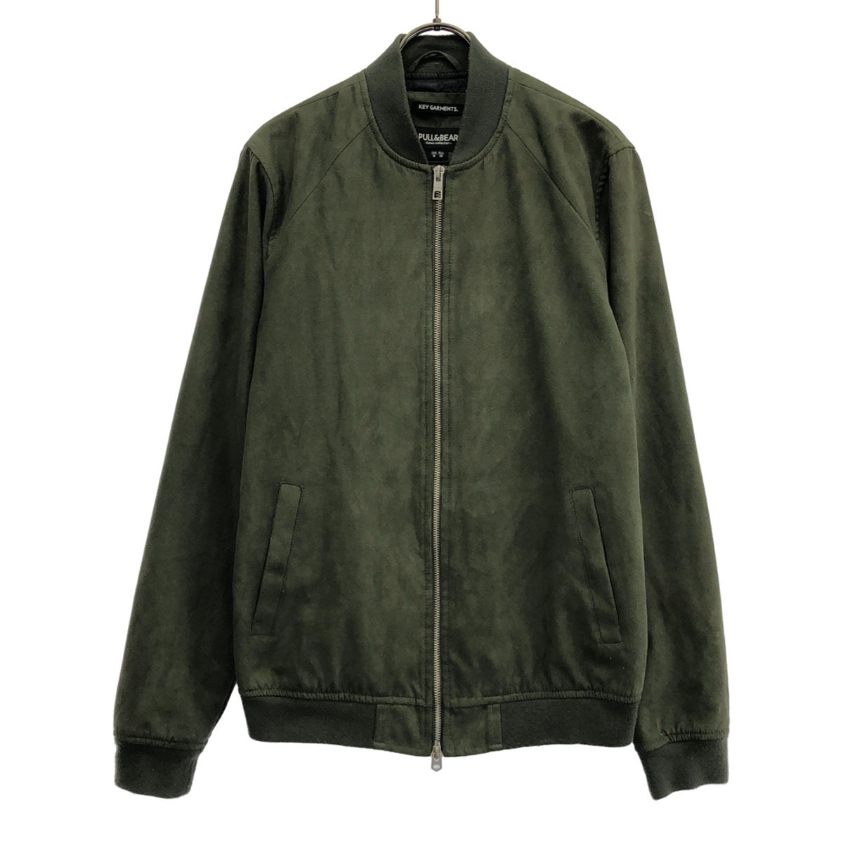 PULL&BEAR プルアンドベアー KEY GARMENTS ダブルジップ ブルゾン M カーキ ジャケット メンズ拍卖