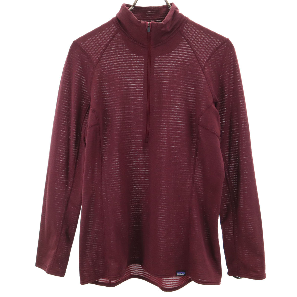 patagonia パタゴニア 長袖 ハーフジップ ウェア M パープルレッド系 アウトドア STY43662FA15 レディース拍卖