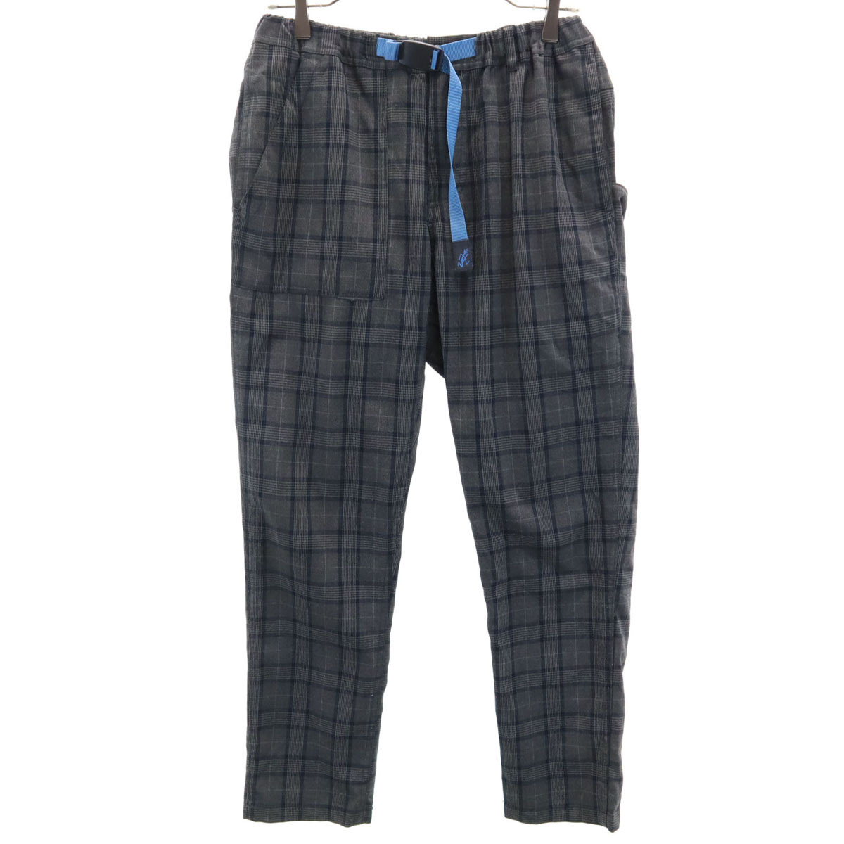 Gramicci グラミチ BEAMS ビームス 別注 チェック柄 ナロー パンツ S グレー系 アウトドア ユーティリティパンツ メンズ拍卖