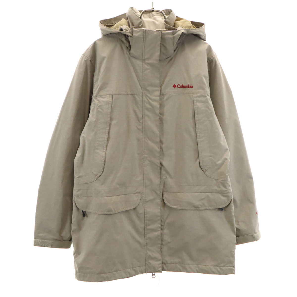 Columbia コロンビア バーティカルグライド ジャケット XL グレージュ アウトドア レディース拍卖