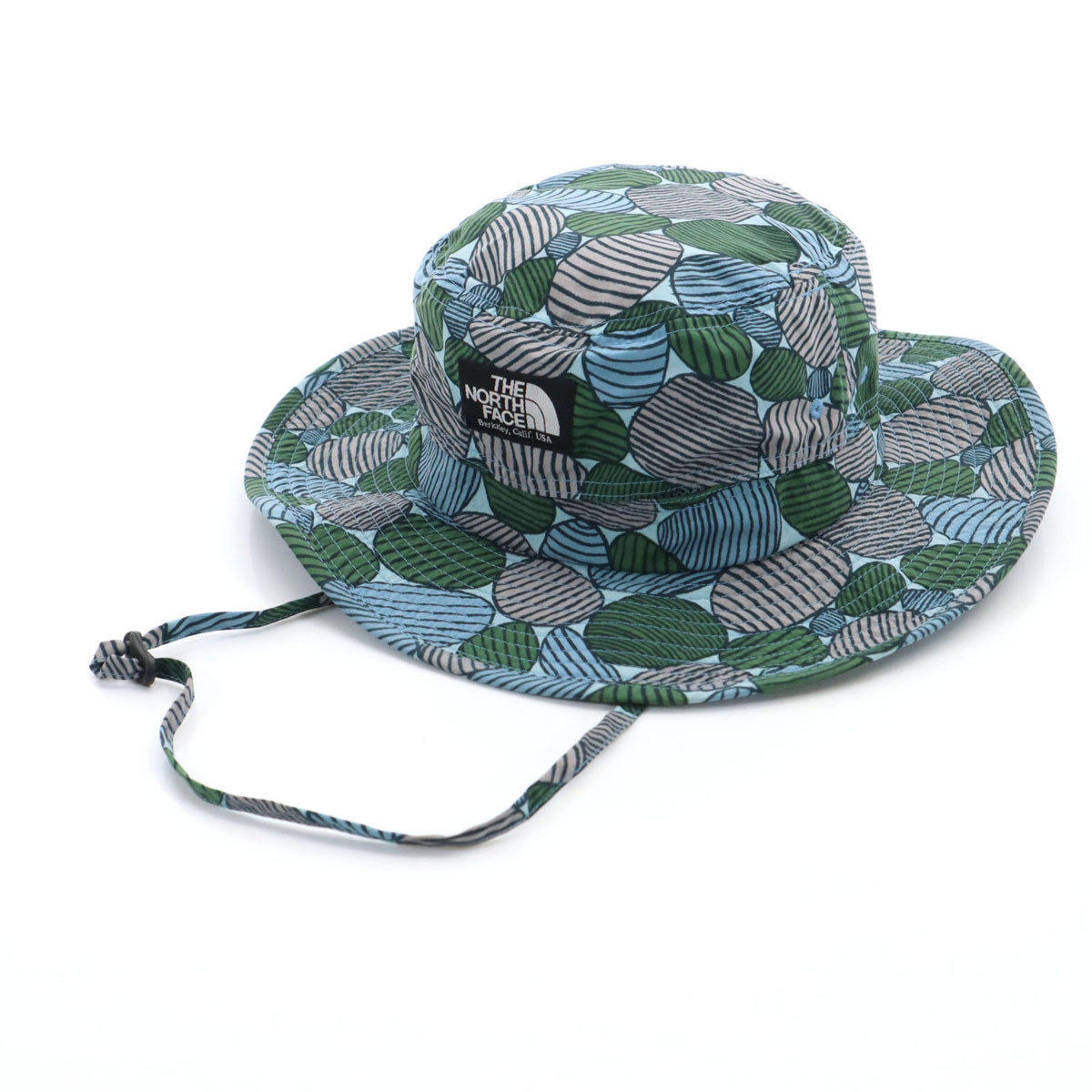 THE NORTH FACE ノースフェイス ミナペルホネン コラボ 総柄 ホライズン ハット M 水色系 NNO1708 帽子 アウトドア メンズ拍卖