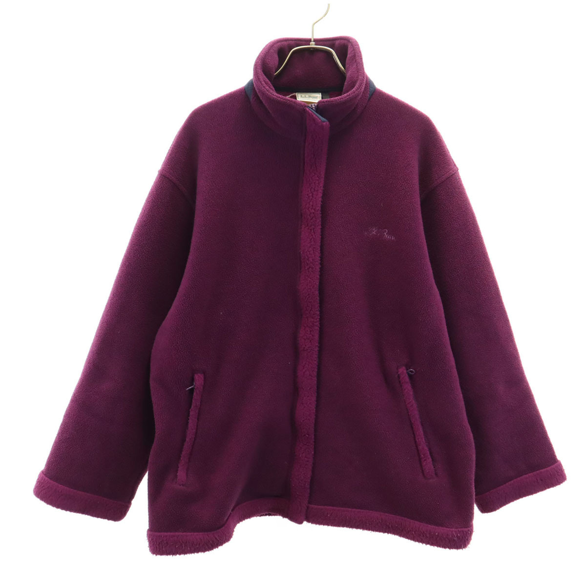 L.L.Bean エルエルビーン 80s オールド フリースジャケット パープル アウトドア レディース拍卖