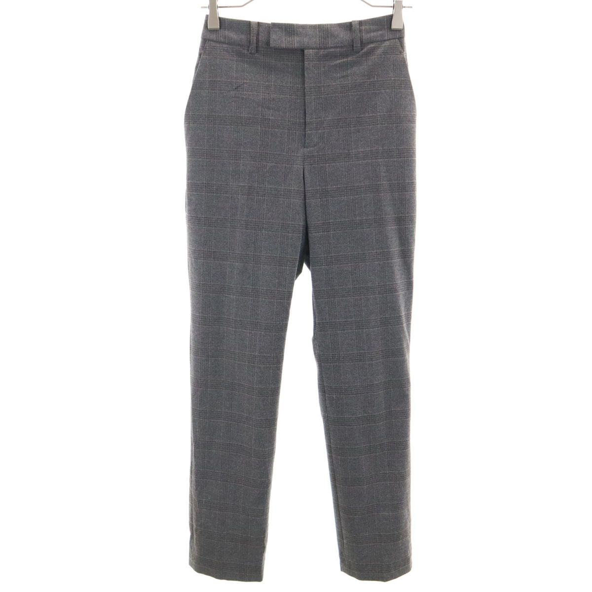 UNITED ARROWS GREEN LABEL RELAXING ユナイテッドアローズ グリーンレーベルリラクシング チェック柄 スラックスパンツ 36 レディース拍卖