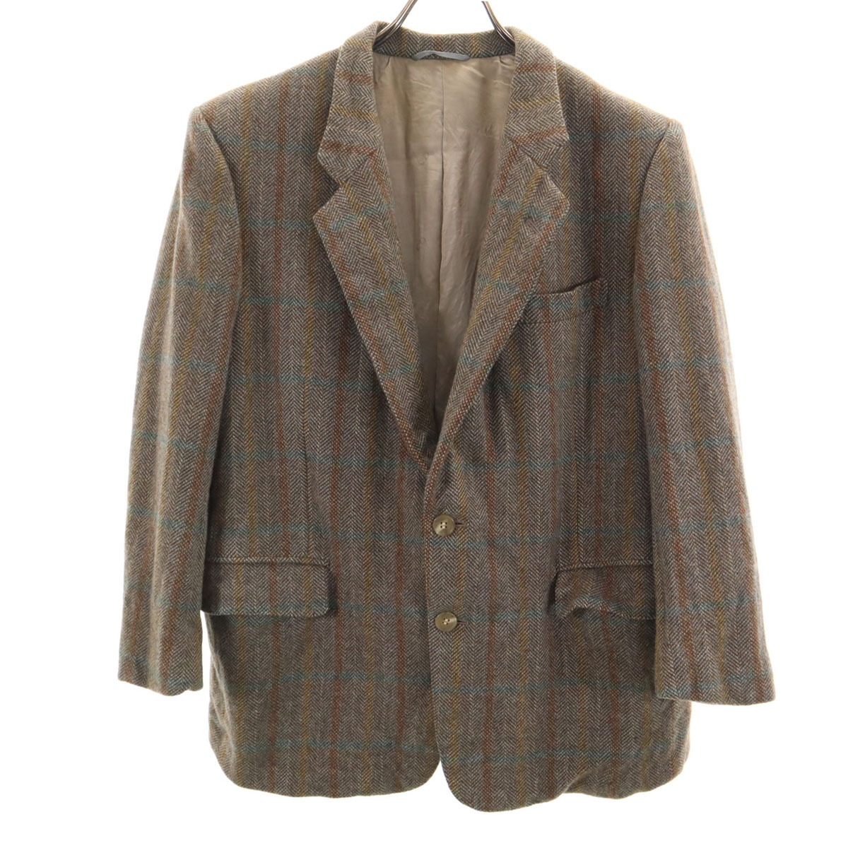 Christian Dior MONSIEUR クリスチャンディオール ムッシュ 90s オールド ヘリンボーン 長袖 ツイード テーラードジャケット メンズ拍卖