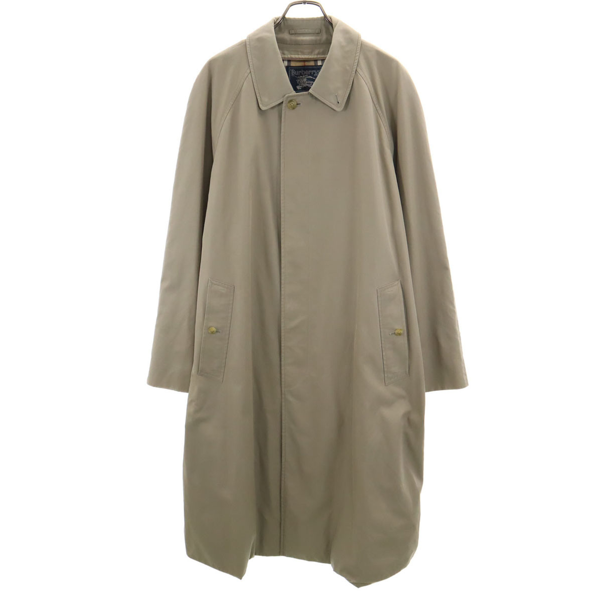 Burberrys バーバリーズ 90s 日本製 オールド ステンカラーコート 96-180-7 カーキ メンズ拍卖