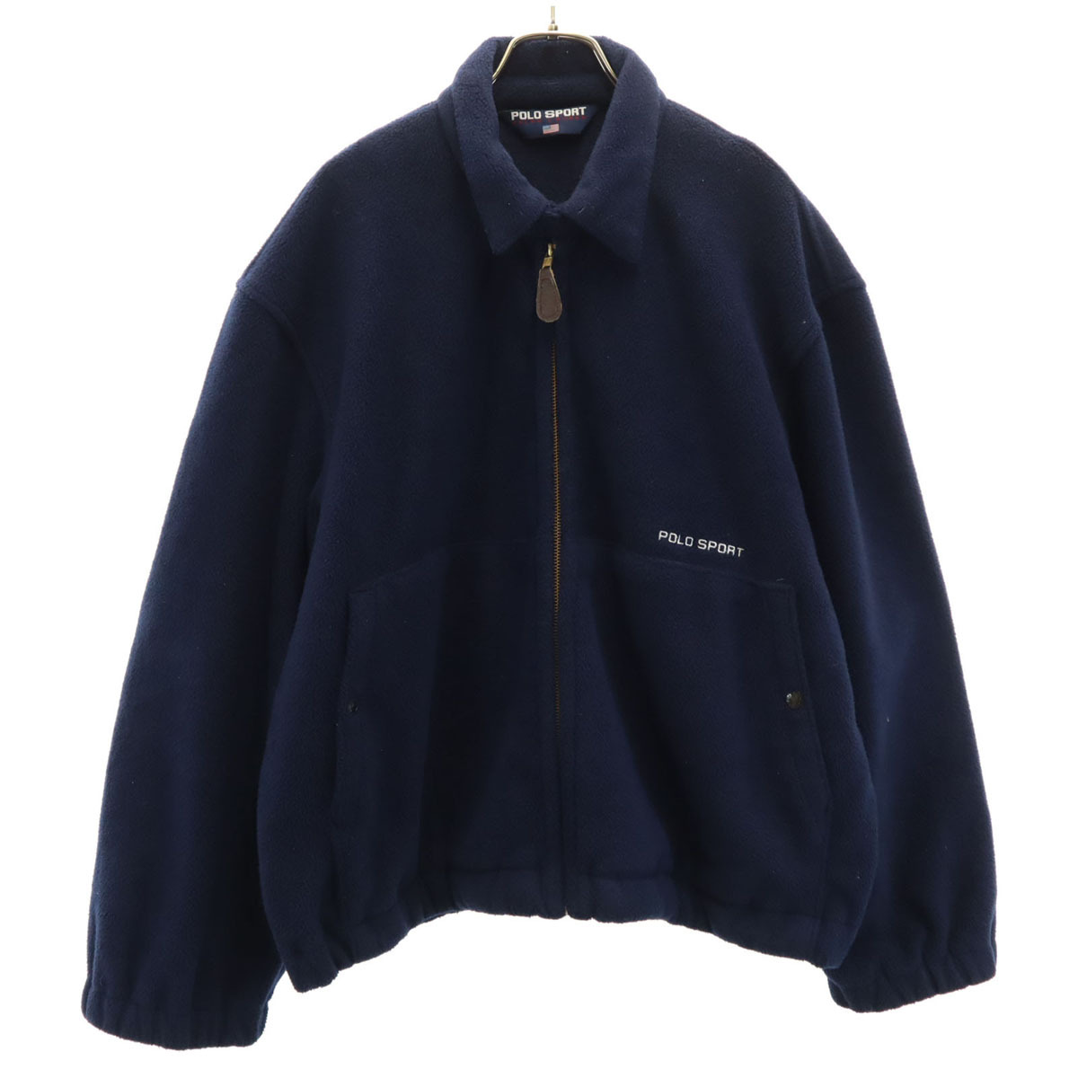 POLO SPORT RALPH LAUREN ポロスポーツラルフローレン 90s 00s オールド フリースジャケット M ネイビー メンズ拍卖