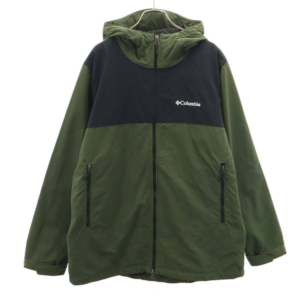 Columbia コロンビア ジャケット L カーキ 薄中綿入り アウトドア メンズ拍卖