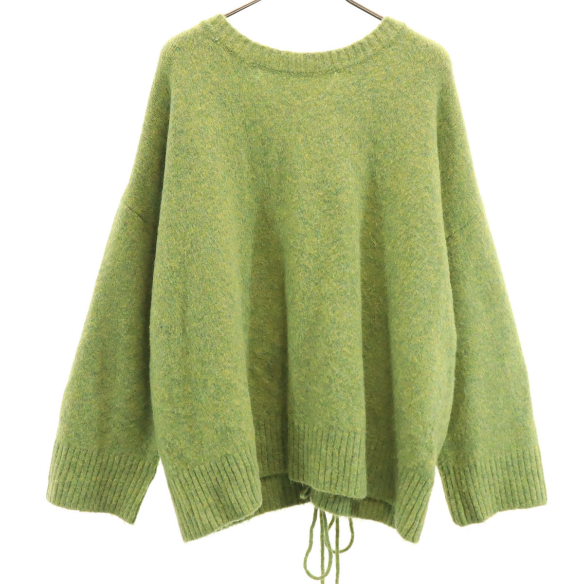 ITEMS URBAN RESEARCH アイテムズアーバンリサーチ 長袖 バック編み セーター F グリーン系 ニット レディース拍卖