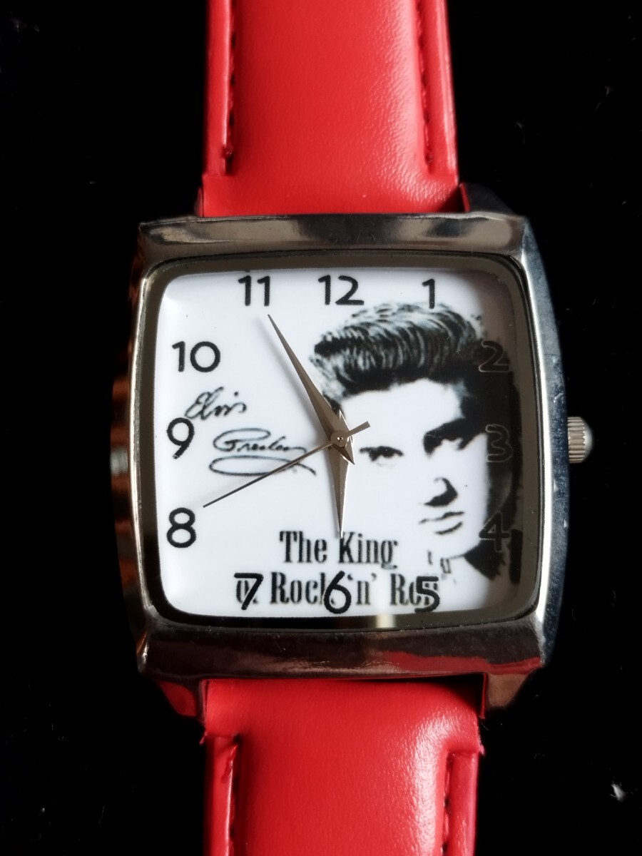 ♪ ELVIS PRESLEY エルビス・プレスリー サイン入り腕時計 ウオッチ The King Of Rock'n Roll 監獄ロック ラヴ・ミー・テンダー 拍卖