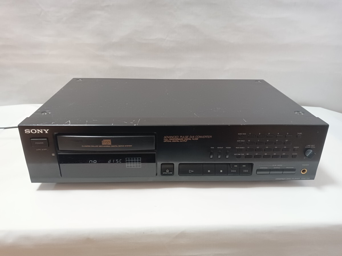 SONY ソニー CDプレーヤー CDデッキ CDP-720 通電確認済 オーディオ機器拍卖