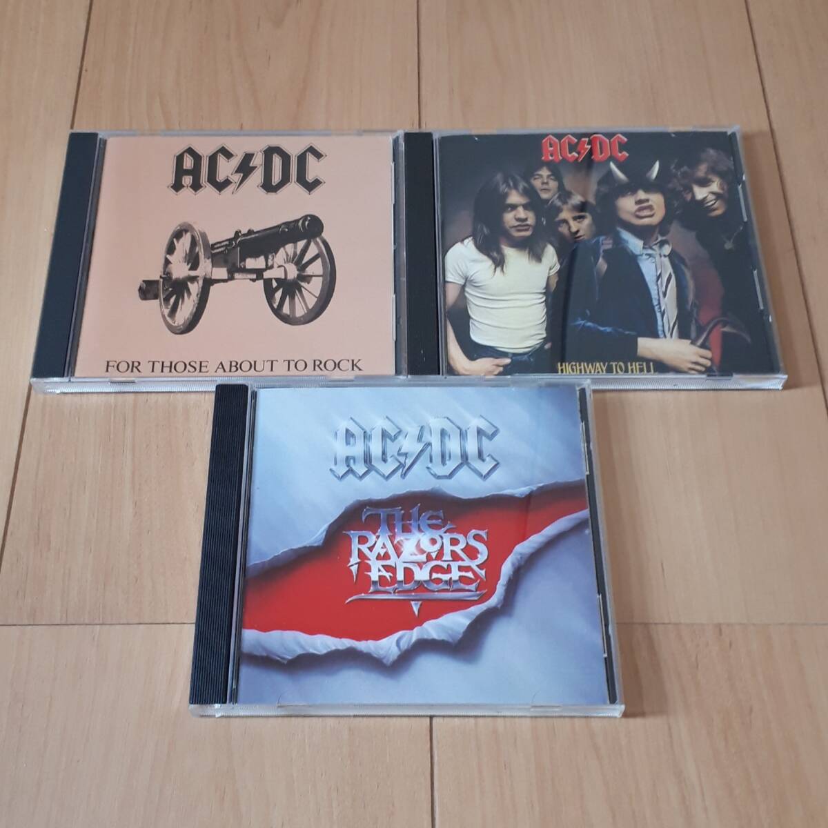 AC/DC CD3枚セットまとめ 地獄のハイウェイ 悪魔の招待状 レイザーズ・エッジ拍卖