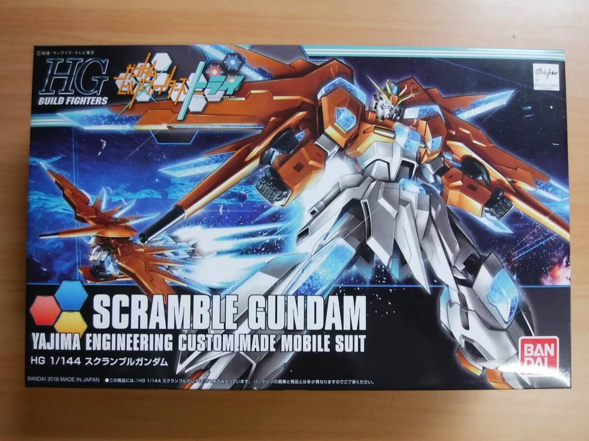 【中古未組立品】1/144 スクランブルガンダム HGBF「ガンダムビルドファイターズトライ」プラモデル ガンプラ拍卖