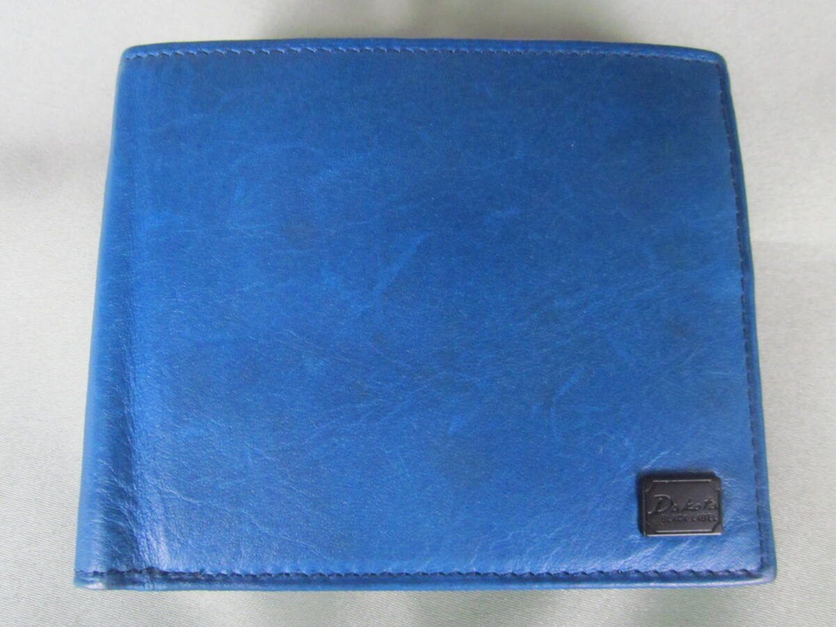ダコタ/Dakota ブラックレーベル★2つ折り財布 ブルー★未使用品拍卖
