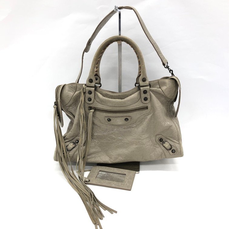 BALENCIAGA バレンシアガ ザ・シティ ハンドバッグ 115478 ストラップ ミラー【DJAW6041】拍卖