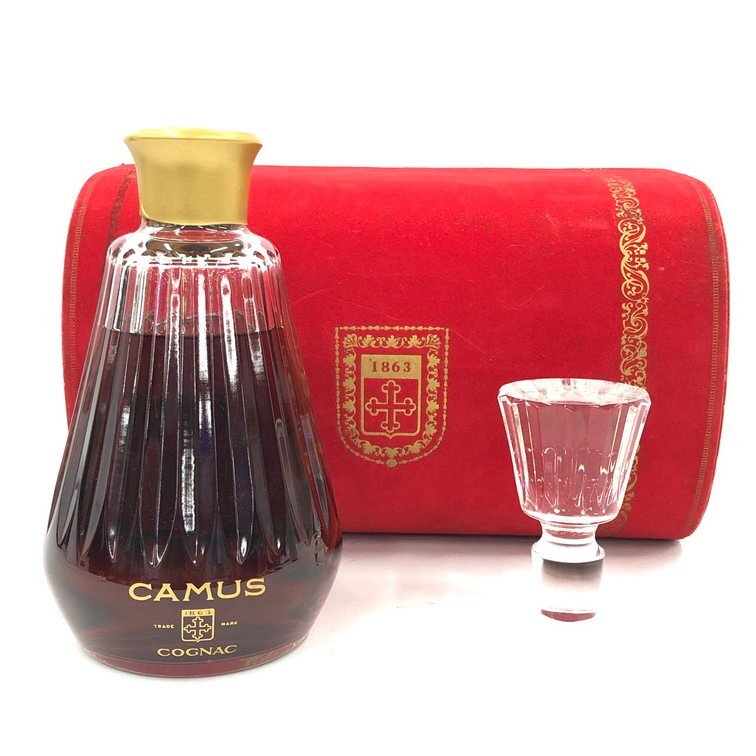 CAMUS カミュ ブランデー コニャック カラフェ バカラ 内容量記載なし 度数記載なし ケースあり 未開栓 国外酒 【DJAW1064】拍卖