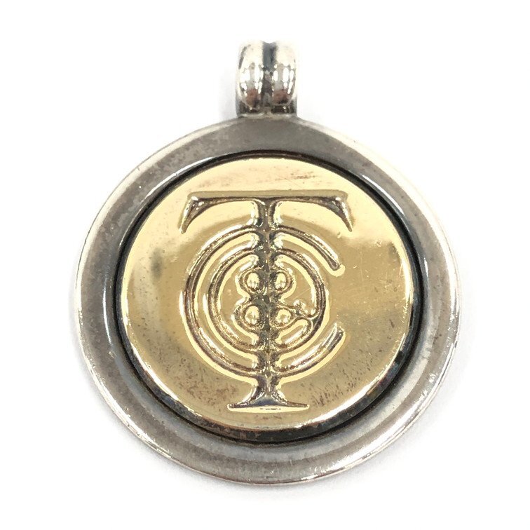 TIFFANY&Co. ティファニー ネックレス ロゴ コイン 925/750 総重量13.85g【DJBC3042】拍卖