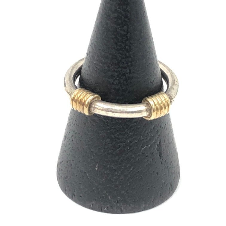 TIFFANY&Co. ティファニー 指輪 バンドウィズ2ワイヤーリング 925 750 サイズ9号 総重量3.84g 箱・保存袋あり【DJBC4042】拍卖