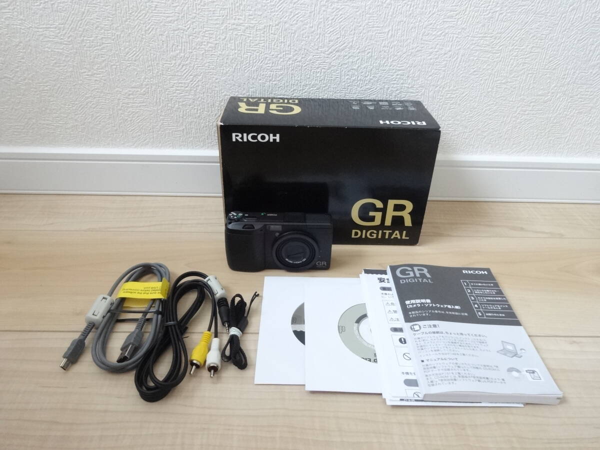(通電・シャッターのみ確認) リコー RICOH GR DIGITAL ブラック コンパクトデジタルカメラ コンデジ デジカメ 箱付き拍卖
