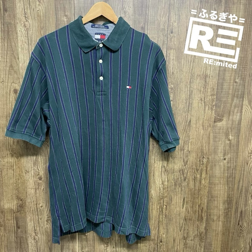 2XL TOMMY HILFIGER トミーヒルフィガー 半袖ポロシャツ 1985拍卖