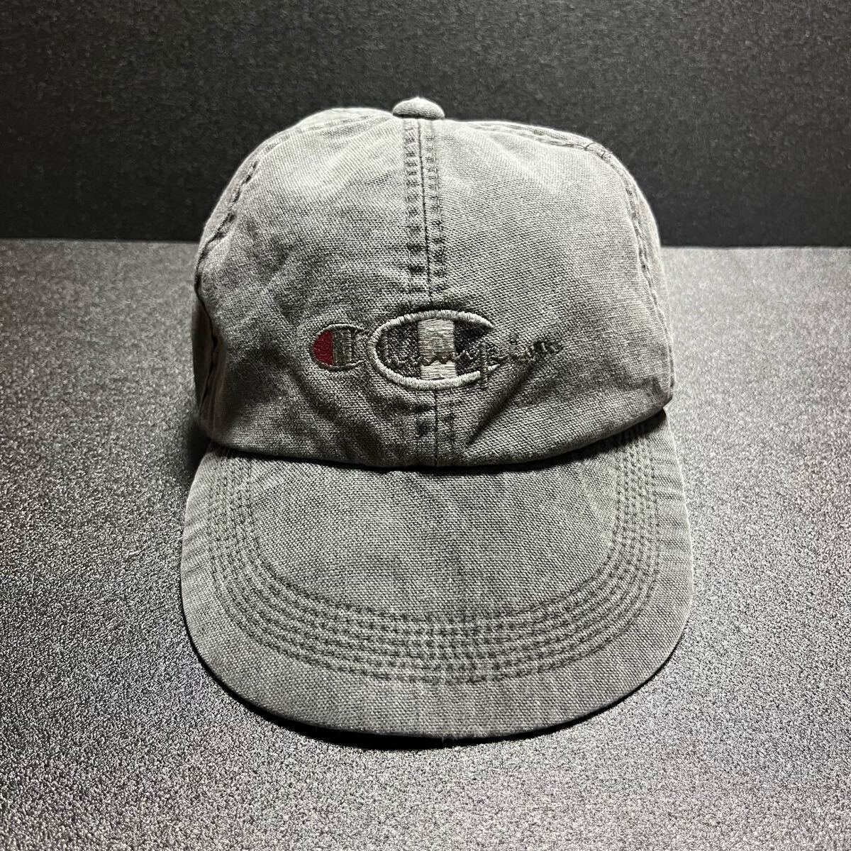 champion 80s 90s 鬼フェード 刺繍キャップ 値引可 チャンピオン 希少 サンフェード スミクロ 炭黒 ビンテージ すみ黒 当時物 ヴィンテージ拍卖