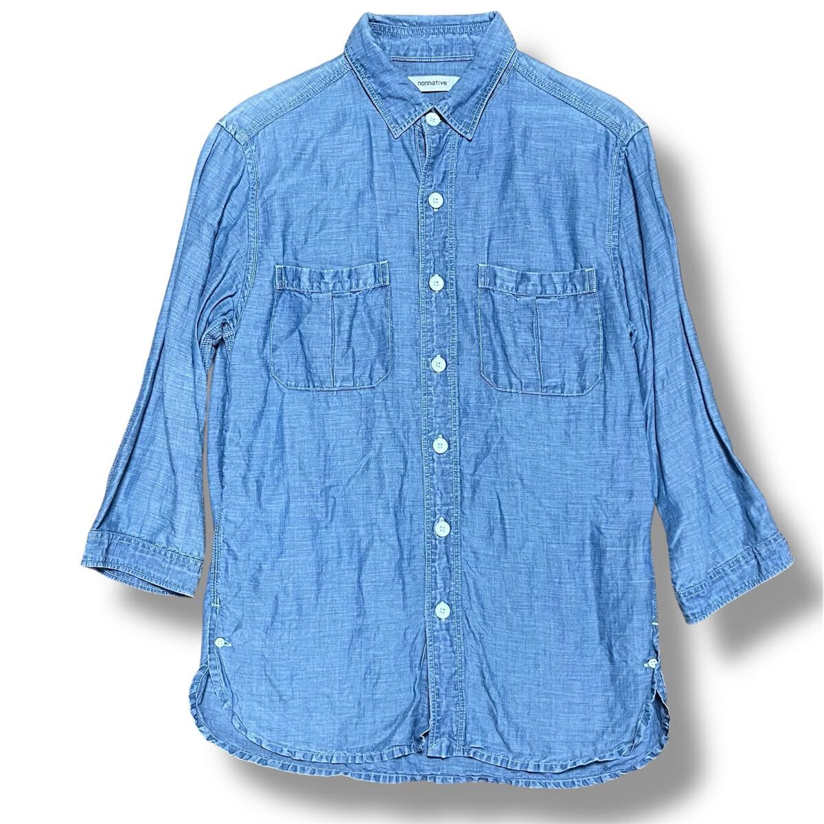 nonnative 日本製 シャンブレーシャツ テンセル リネン 廃盤品 値引可 ノンネイティブ シャンブレー アーカイブ made injapan 希少拍卖