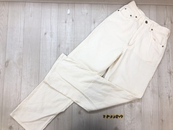 LEVI'S リーバイス レディース 日本製 カラーパンツ 29 アイボリー拍卖