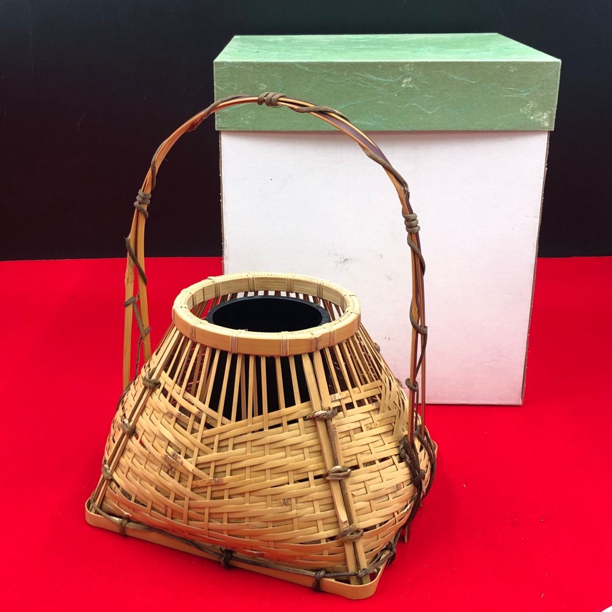 手付宗全籠花入 籠花入れ 【RA1000T#100】拍卖