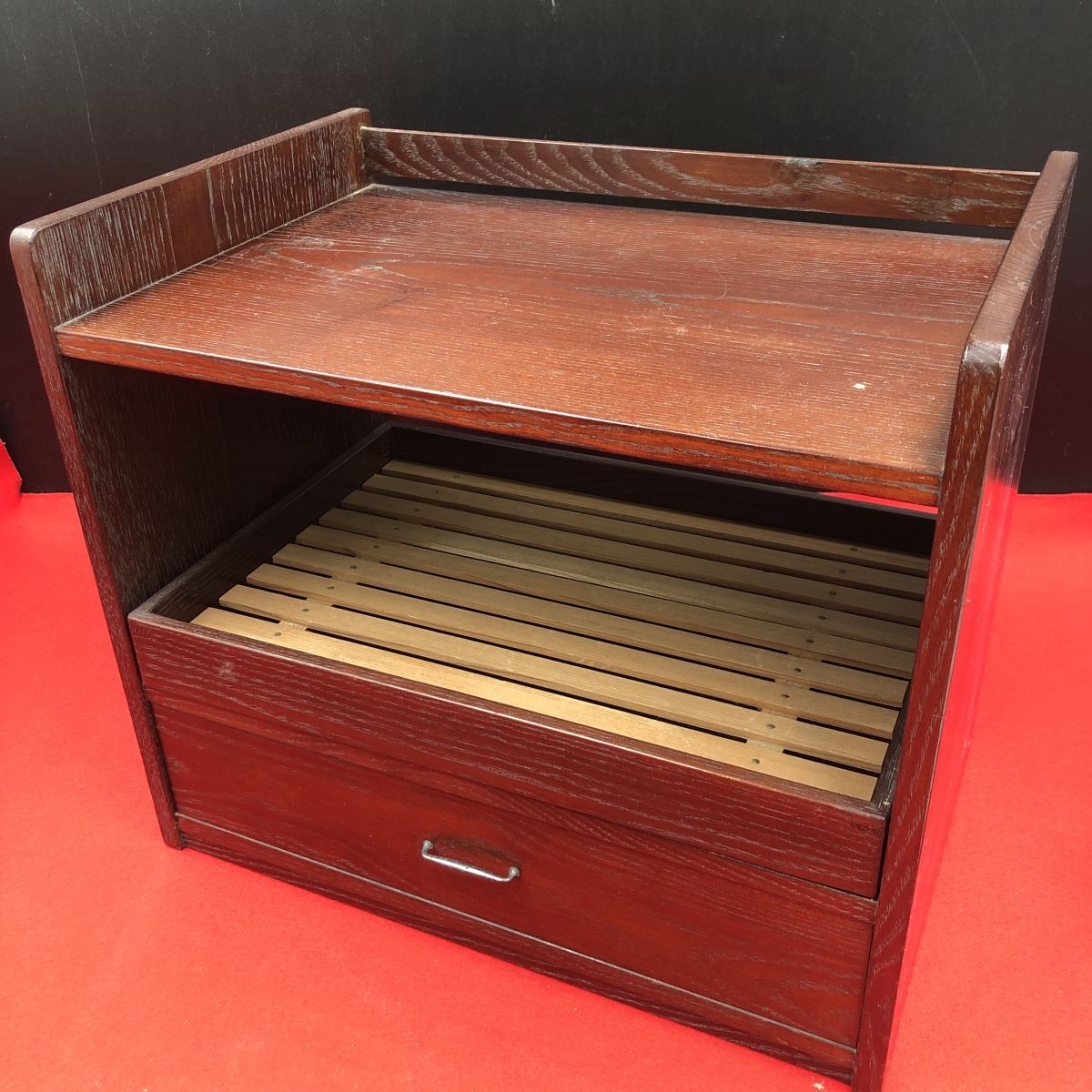 茶棚 茶箪笥 幅26cm/奥行23.5cm/高さ31.8cm 旧家整理品 【RA0997T#120】拍卖