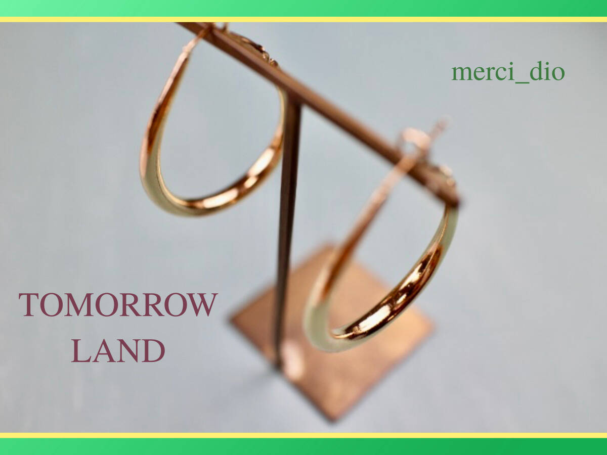 トゥモローランド TOMORROWLAND ゴールドカラー ドロップ フープピアス クラシック 新品 未使用 ドゥーズィエムクラス拍卖