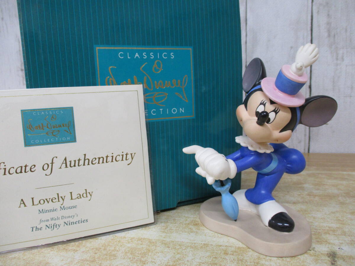 j4-4(WDCC A Lovely Lady ミニー フィギュアリン)素敵な女性 ウォルト ディズニー Disney Classics Collection 置物拍卖