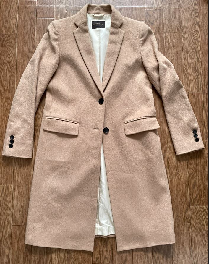 TOMORROWLAND トゥモローランド カシミア混 チェスターコート キャメル 36 S 日本製 本切羽拍卖