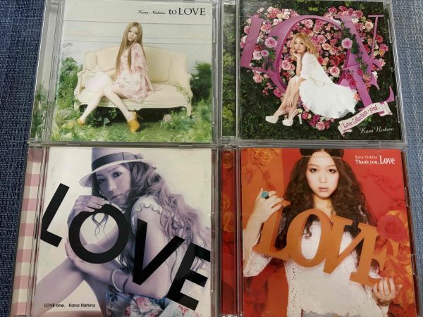 西野カナ BEST&オリジナルアルバムCD4枚セット Love Collection-pink-/to LOVE/Thank you,Love/LOVE one.拍卖