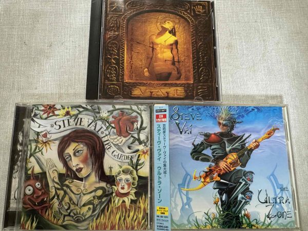 STEVE VAIスティーヴヴァイ/VAIヴァイ オリジナルアルバムCD3枚セット 「ULTRA ZONE」「FIRE GARDEN」「SEX&RELIGION」拍卖