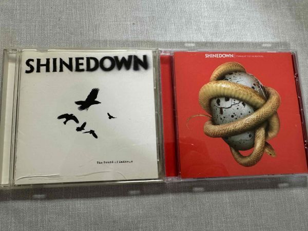 SHINEDOWNシャインダウン オリジナルアルバムCD2枚セット「The Sound of Madness」「THREAT TO SURVIVAL」拍卖