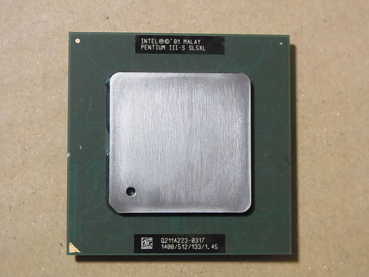★Intel Pentium3/PentiumⅢ-S 1.4GHz SL5XL 1400/512/133/1.45 Tualatin Socket 370 ② (Ci1199)拍卖