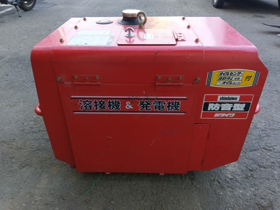 宮城県発 新ダイワ 防音型エンジン式溶接機/発電機 EGW145M 始動NG 要整備 中古 売切!!拍卖