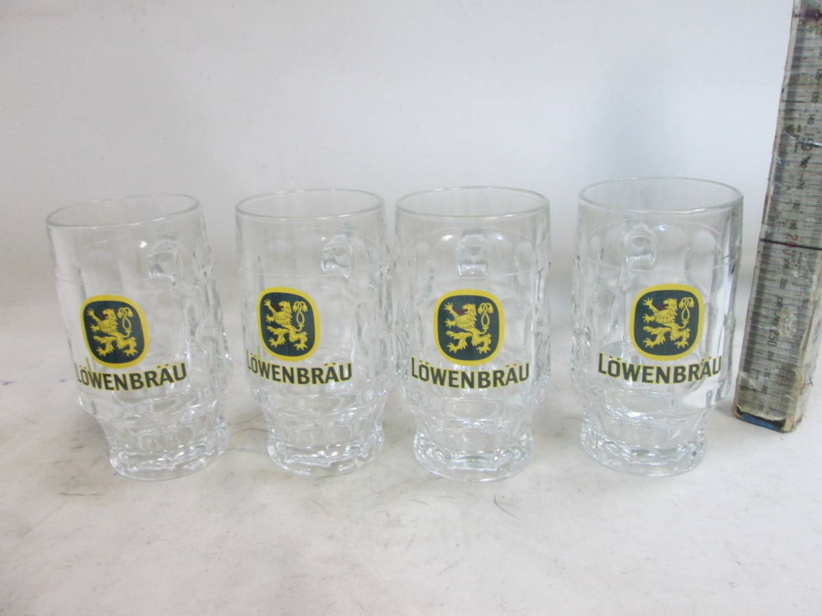 レーベンブロイ〈ジョッキ〉 ビールジョッキ 4コ 未使用か美品拍卖