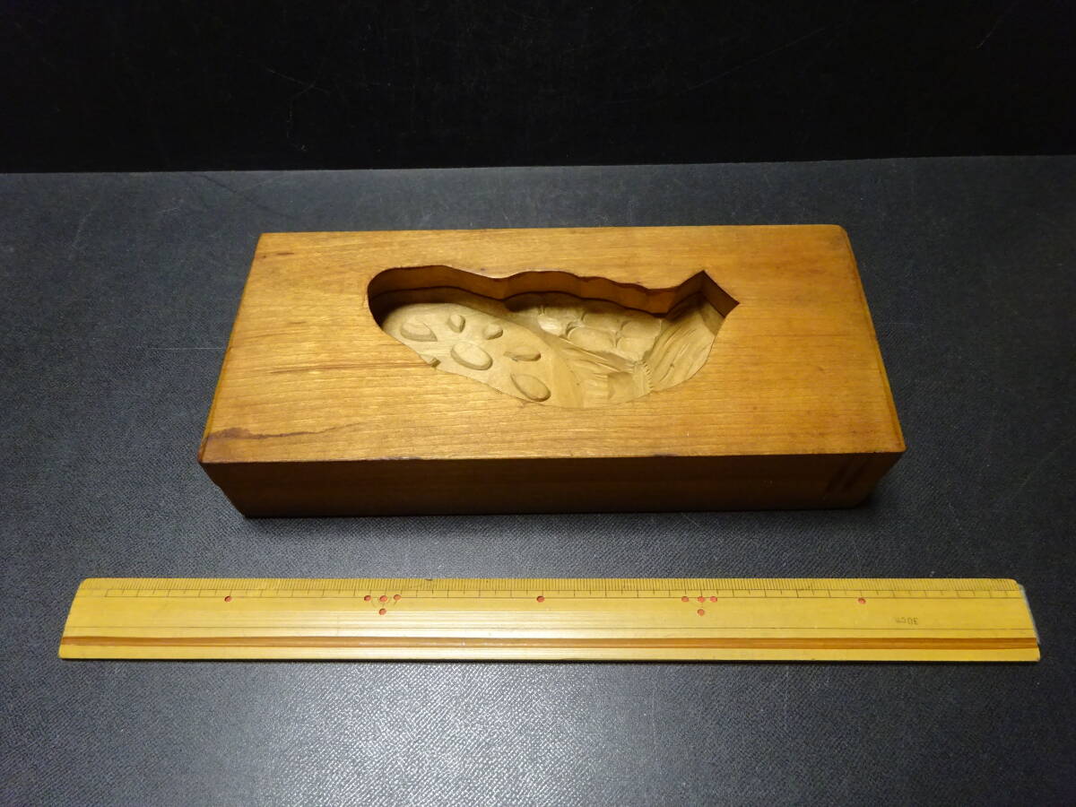 (11−4)菓子型 日本の美 むかし和菓子屋店で使用された古民具 古民芸 木彫彫刻 検;木型 干菓子 落雁古道具レトロアンティーク拍卖