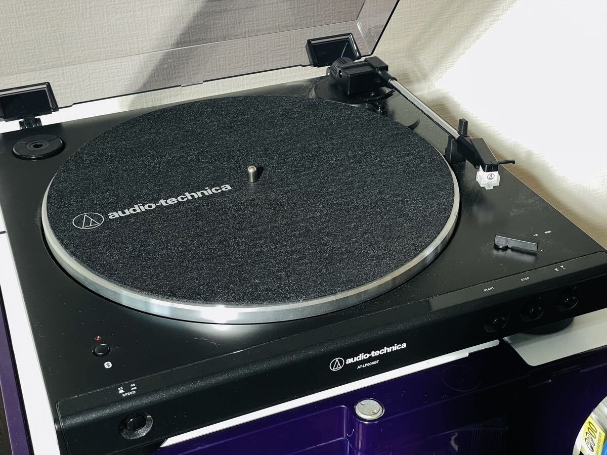 美品 音出しok audio-technicaオーディオテクニカ Bluetoothレコードプレーヤー AT-LP60XBT 拍卖