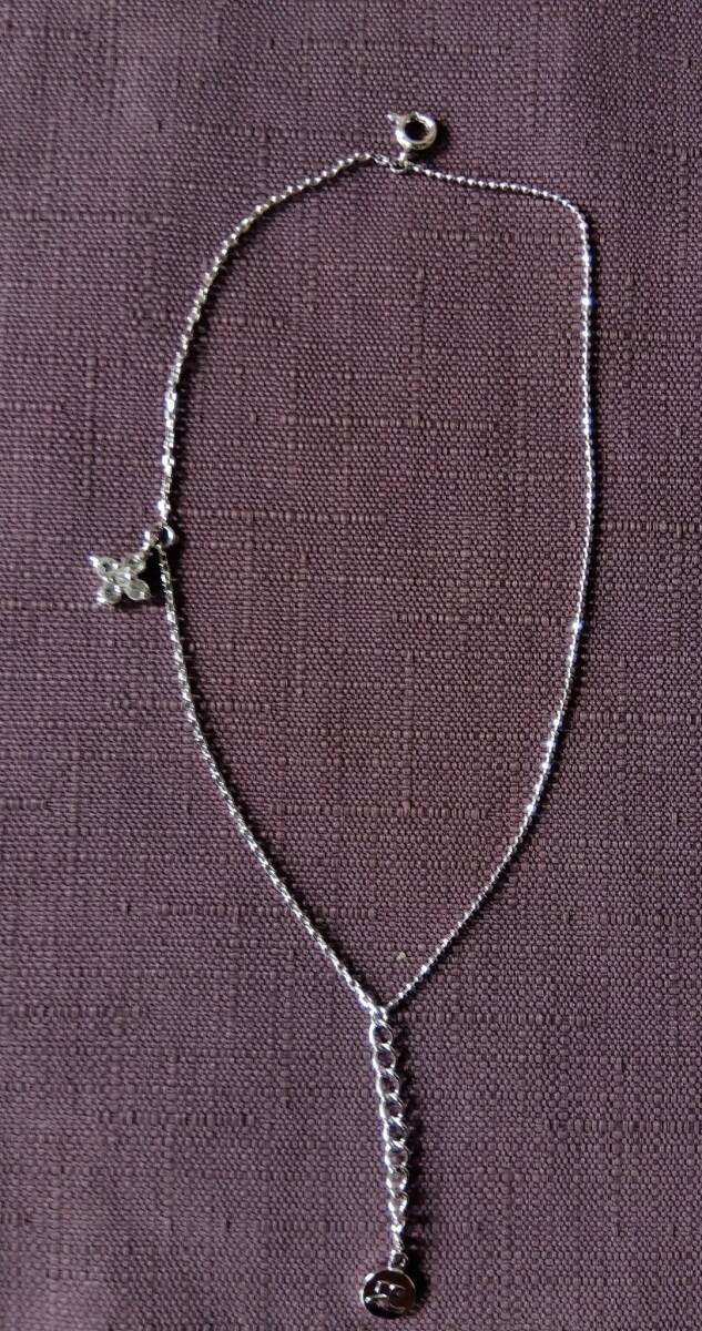 美品◆COURREGES キラキラお花ジルコニア シルバーカラー2連ブレスレット◆クレージュ拍卖