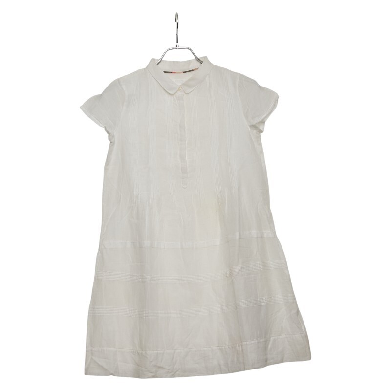 バーバリー チルドレン ワンピース サイズ:12Y 152cm ホワイト コットン キッズ BURBERRY 【中古】拍卖