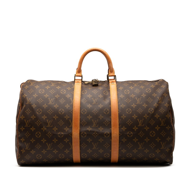 ルイ ヴィトン モノグラム キーポル55 ボストンバッグ トラベルバッグ M41424 ブラウン PVC レザー レディース LOUIS VUITTON 【中古】拍卖