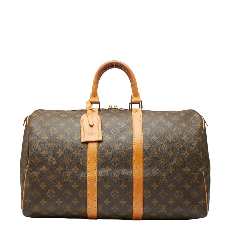 ルイ ヴィトン モノグラム キーポル45 ボストンバッグ M41428 ブラウン PVC レザー レディース LOUIS VUITTON 【中古】拍卖